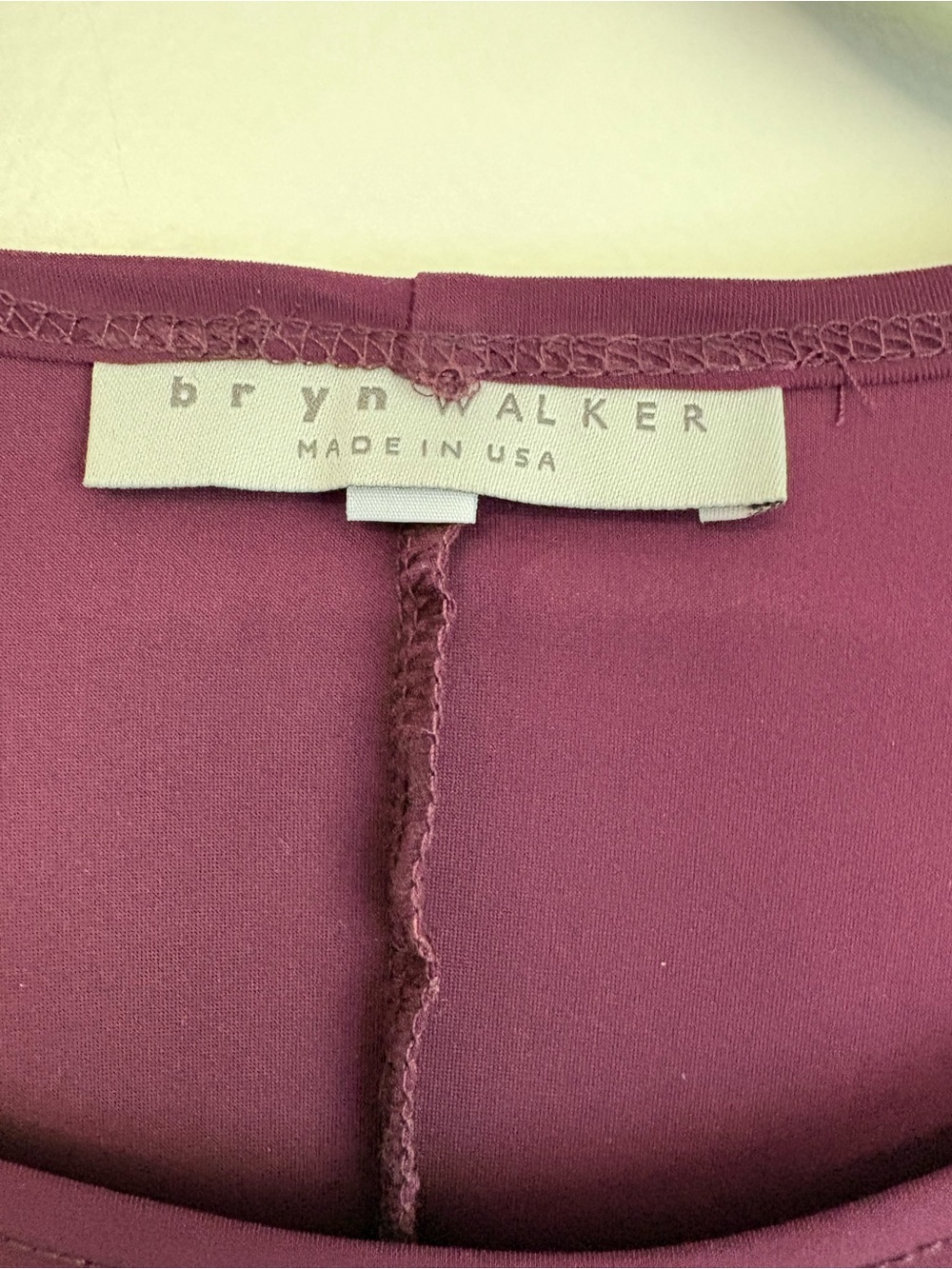 bryn Walker Plum Long Sleeve Cocoon Dress Oversized Lagenlook Burgundy Midi XS - Picture 2 of 10